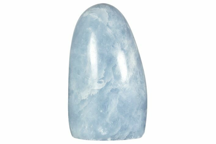 Polished, Free-Standing Blue Calcite - Madagascar #230185